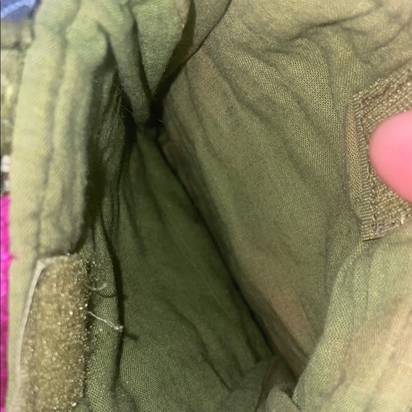 Embroidered Boho Floral Tote Bag - Green and Pink - Picture 5 of 5